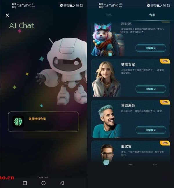 AI Chat v3.0.4.0 智能对话机器人，去广告解锁高级版
